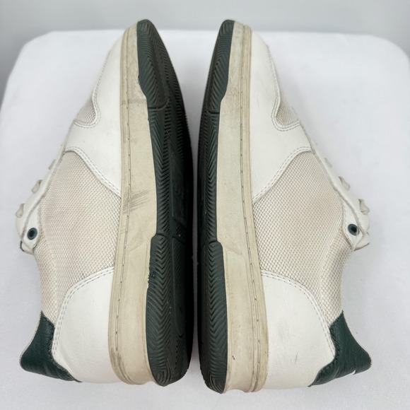 Vuori Clae Shoes Mens Size 6 White Green Low Top Sneakers Casual Mesh Leather - Picture 5 of 9